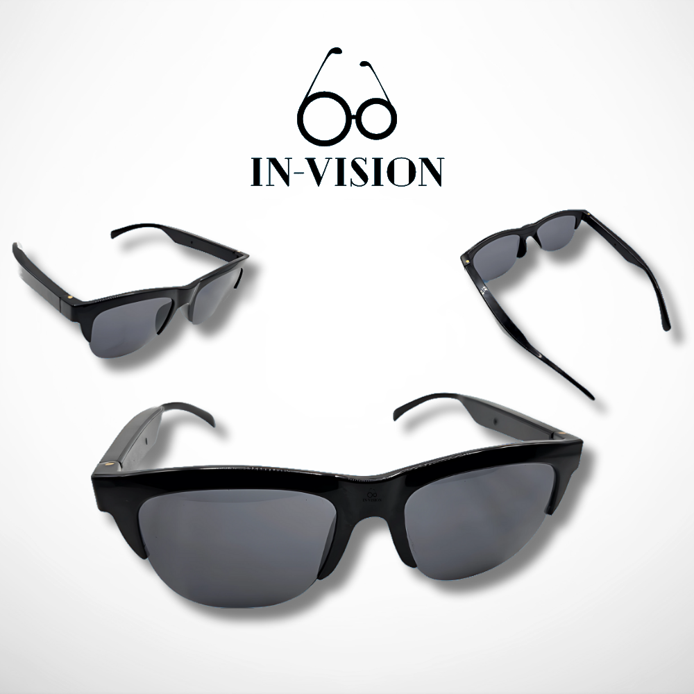 Gafas de sol inteligentes polarizadas con bluetooth, proteción UVA 100% micrófono y altavoces.